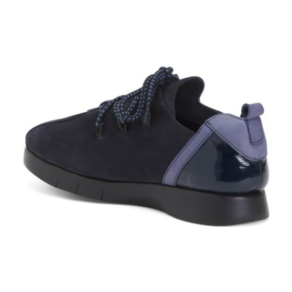 SAYDO WMNs Made In Portugal Suede & Textile Lace Up Shoes New in Box Size 7.5 US - Picture 2 of 10